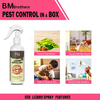 Lizard Repellent for Home Spray Pest Control | Made With Plants Oil, Irritant-Free, Chemical-Free
