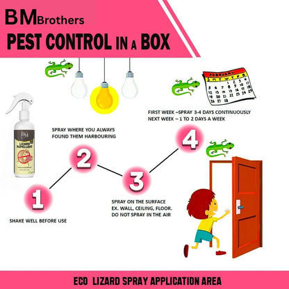 Lizard Repellent for Home Spray Pest Control | Made With Plants Oil, Irritant-Free, Chemical-Free