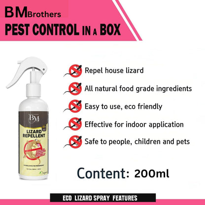 Lizard Repellent for Home Spray Pest Control | Made With Plants Oil, Irritant-Free, Chemical-Free
