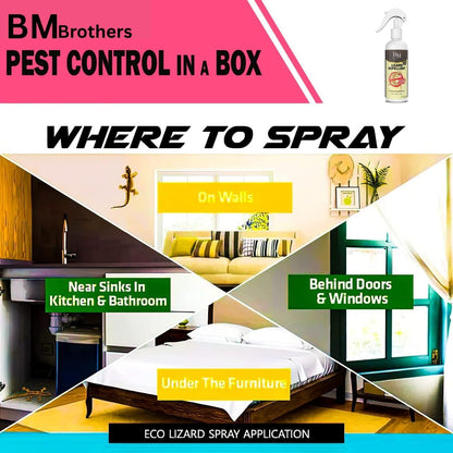 Lizard Repellent for Home Spray Pest Control | Made With Plants Oil, Irritant-Free, Chemical-Free